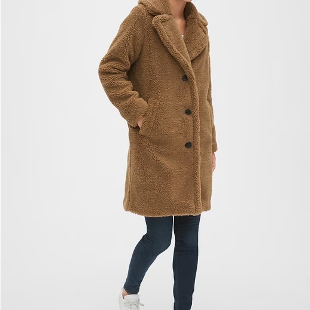GAP Cozy Brown Teddy Jacket for Women